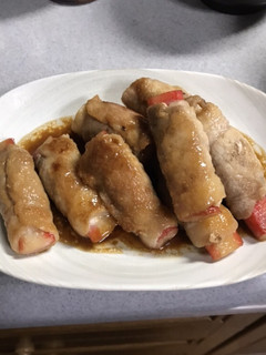肉巻きカニかま-レシピのメイン写真