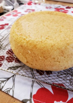 卵なし 炊飯器 スポンジケーキ 誕生日-レシピのメイン写真
