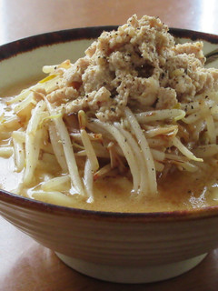 鶏ひき肉ともやしの味噌うどん-レシピのメイン写真