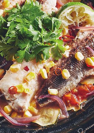 白身魚と夏野菜の重ね蒸し-レシピのメイン写真