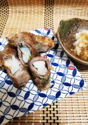 【長芋の豚肉巻き】ちょっと手抜き´ω`*-レシピのメイン写真