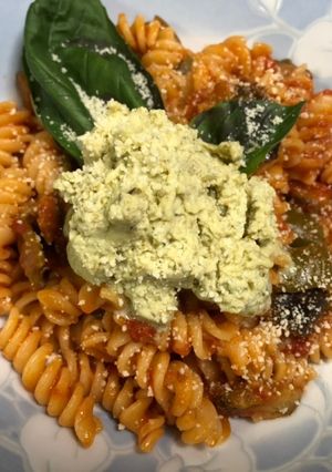 ☆夏野菜のトマトパスタ☆チーズ添え～-レシピのメイン写真