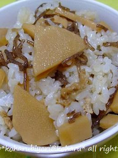 **ちょっと甘め☆タケノコの混ぜご飯**-レシピのメイン写真
