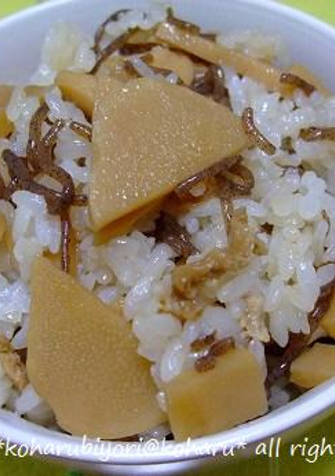 **ちょっと甘め☆タケノコの混ぜご飯**-レシピのメイン写真
