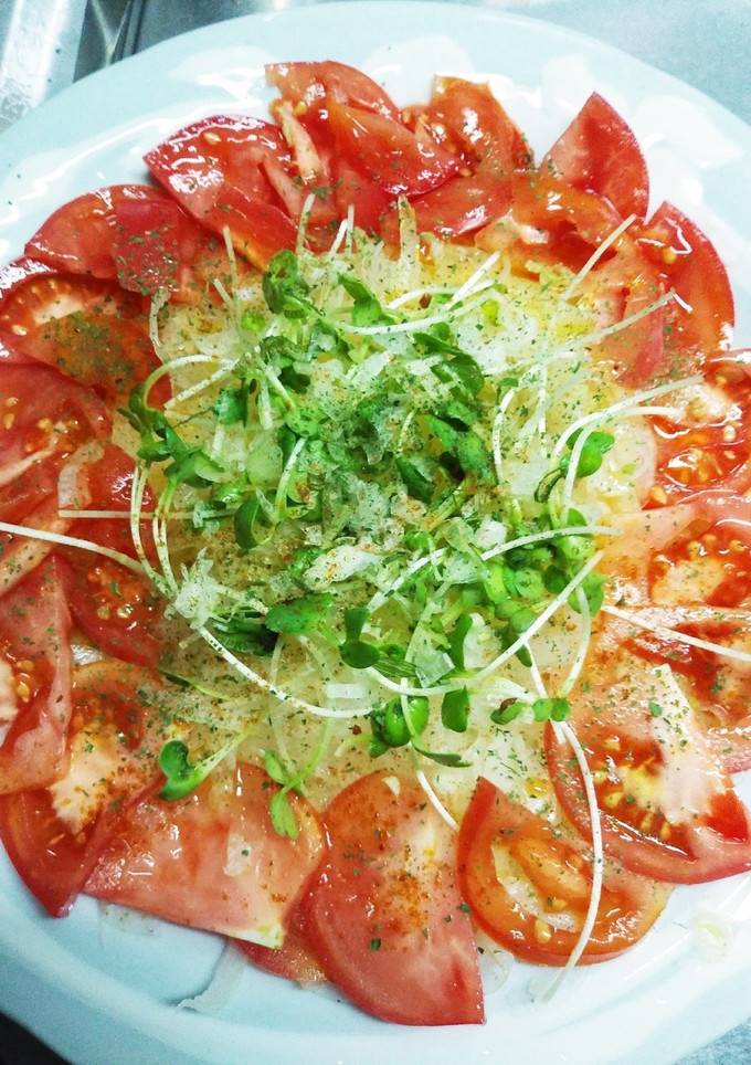 簡単♪玉ねぎとトマトのサラダ-レシピのメイン写真