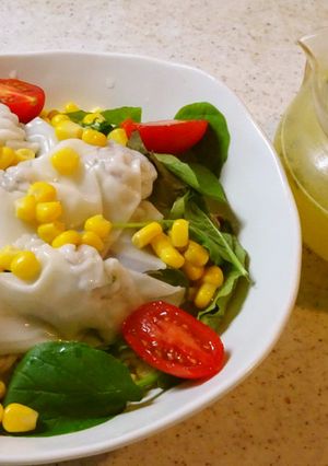 ツルっとワンタン♪冷やしサラダラーメン-レシピのメイン写真