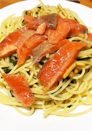 サーモンの和風パスタ☆お茶漬けの素☆-レシピのメイン写真