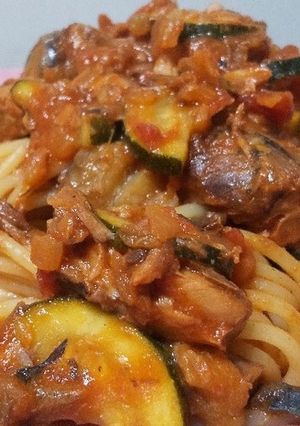 サバみそ缶とトマト缶の野菜煮込み-レシピのメイン写真