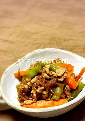 豚肉とインゲンと人参のこっくり炒め煮-レシピのメイン写真