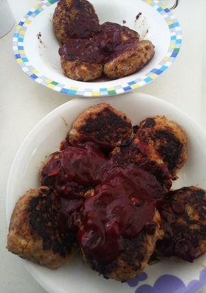 糖質少なめレンチン玉ねぎのハンバーグ-レシピのメイン写真