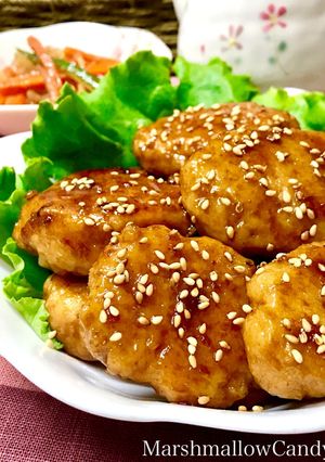 鶏ミンチの甘辛にんにくバター醤油のつくね-レシピのメイン写真