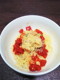 レンジで簡単!ツナ卵冷やし麺-レシピのメイン写真