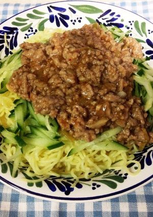 簡単素材で♪ジャージャー麺風-レシピのメイン写真