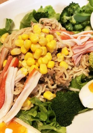 サッポロ一番 道民熱愛ラーメンサラダ-レシピのメイン写真