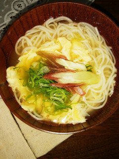 お素麺のお味噌汁♡かき玉入り-レシピのメイン写真