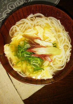 お素麺のお味噌汁♡かき玉入り-レシピのメイン写真