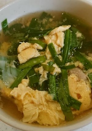 肉入りニラ玉-レシピのメイン写真