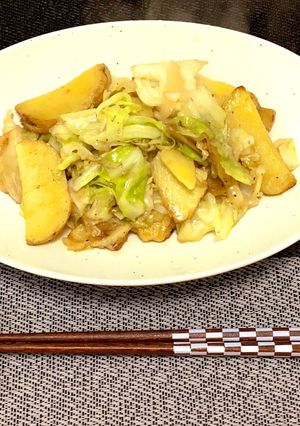 じゃがいもとキャベツのコンソメ炒め-レシピのメイン写真