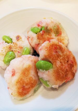 お弁当おかず　はんぺんの彩りだんご-レシピのメイン写真