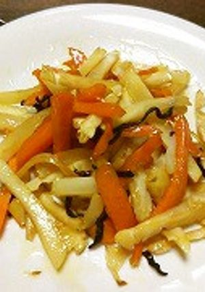 キャベツの芯のきんぴら-レシピのメイン写真