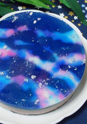 七夕に☆天の川浮かぶチョコムースケーキ-レシピのメイン写真