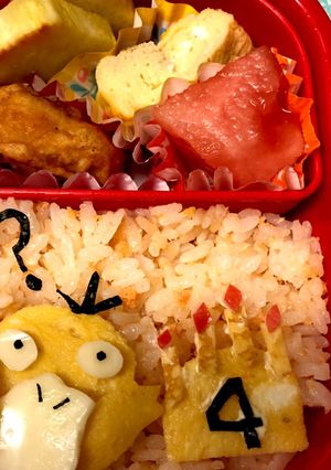 お誕生日のポケモン弁当★コダック-レシピのメイン写真