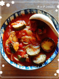 美味♡サバとズッキーニのトマト煮♪-レシピのメイン写真