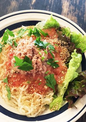 おろしトマトのイタリアンな冷やし麺♪-レシピのメイン写真
