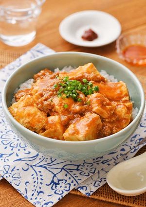 レンジ7分で♪レンチントマトマーボー丼-レシピのメイン写真