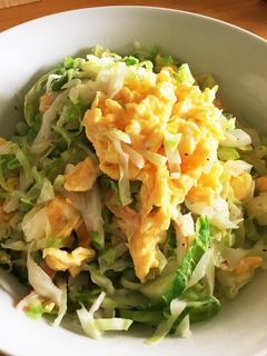 キャベツと卵の炒め物-レシピのメイン写真