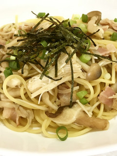 美人レシピ・きのこのめんつゆ和風パスタ-レシピのメイン写真