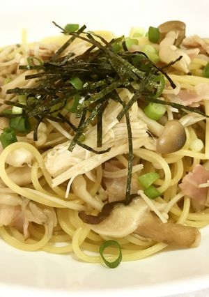 美人レシピ・きのこのめんつゆ和風パスタ-レシピのメイン写真
