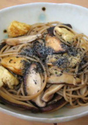 凍り豆腐と椎茸の和風パスタ-レシピのメイン写真