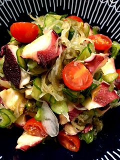 タコととろろ昆布のお酢の物-レシピのメイン写真