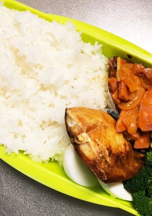 旦那弁当315♥サバの塩焼き弁当！-レシピのメイン写真