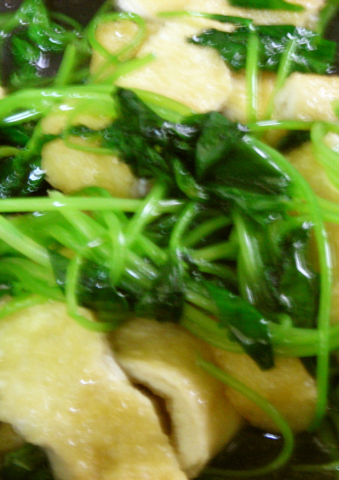 三つ葉と油揚げの炒め煮-レシピのメイン写真