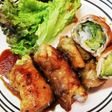 豚もも肉の柔らかレタス巻き♡