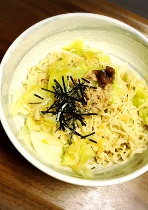 梅 ツナ キャベツの冷やし麺♪-レシピのメイン写真