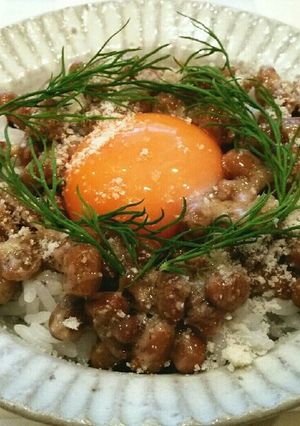 簡単♡アンチョビ納豆卵かけごはん♡-レシピのメイン写真