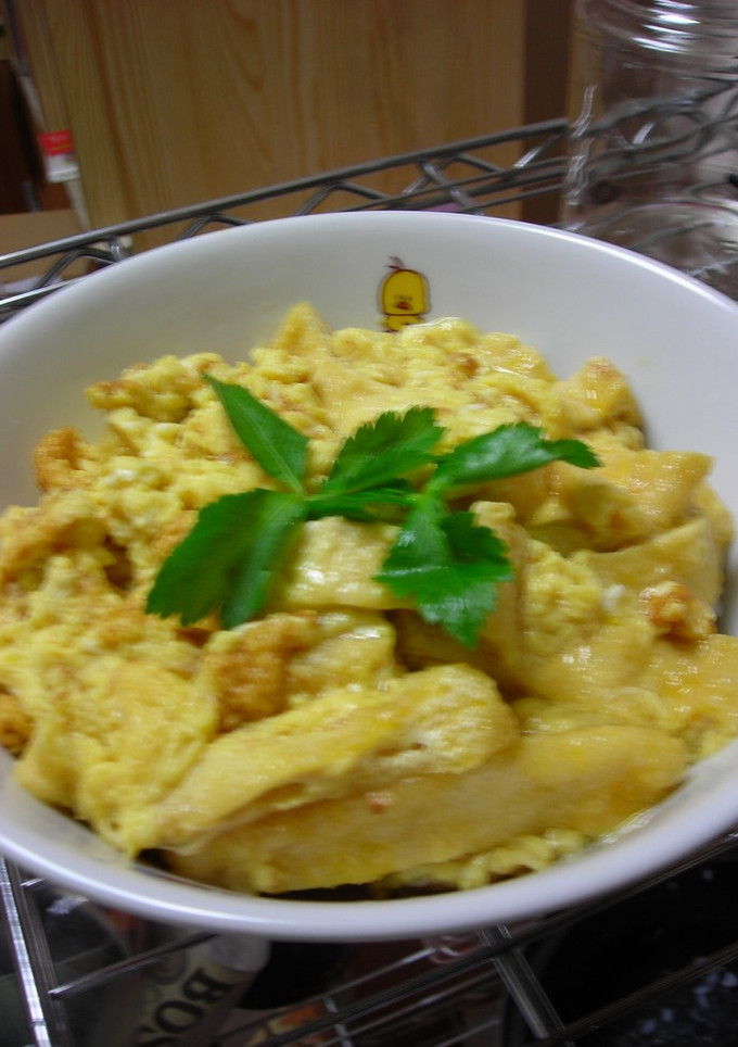 白だしと油揚げの玉子丼-レシピのメイン写真