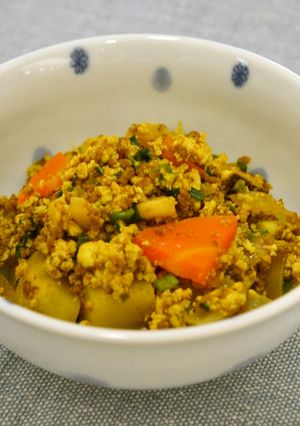 洋風いり豆腐@高梁川流域学校給食-レシピのメイン写真