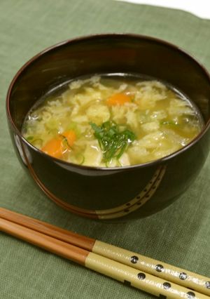 かきたま風すまし汁@高梁川流域学校給食-レシピのメイン写真