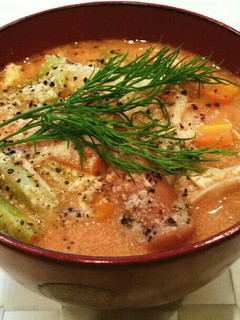 簡単♡トマトジュースと牛乳で洋風味噌汁♡-レシピのメイン写真