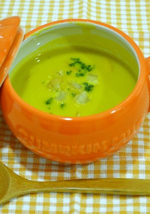 かぼちゃのポタージュ@高梁川流域学校給食-レシピのメイン写真