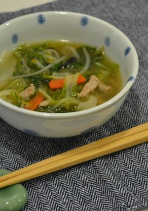 米粉のワンタンスープ＠高梁川流域学校給食-レシピのメイン写真