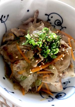 塩ダレで豚丼。-レシピのメイン写真