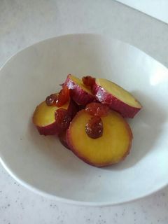 あと一品ほしいとき!さつま芋のレーズン煮-レシピのメイン写真