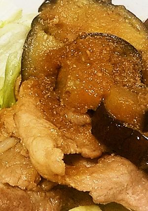 豚肉となすびの生姜焼き-レシピのメイン写真