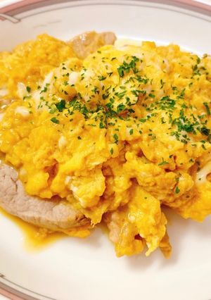 柔らか豚ヒレ肉のヘルシー卵とじ-レシピのメイン写真