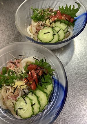 冷やしうどん 青じそ風味-レシピのメイン写真